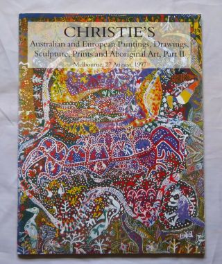 Australian Europeain Art & Aboriginal Art Reference Book Christies 1997
