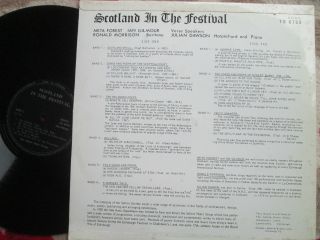 Scotland In The Festival The Saltire Music Group Songs And Poems Of Scotland LP 2