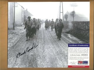 Psa/dna Lynn Buck Compton " Band Of Brothers " Autographed 8x10 Picture Easy Co.