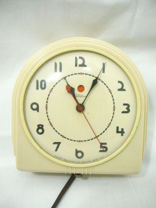 Vintage Telechron Kitchen Wall Clock Keeps Perfect Time E1