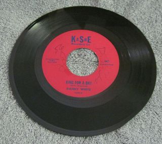 Danny White King For A Day / Mever Like This Kashe 45 Rpm Rare Soul