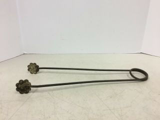 Vintage Antique Spring Loaded Tongs Blacksmith Coal Iron Tools