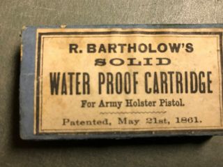Rare Antique Civil War Era Box For Army Holster Pistol 1861