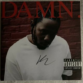Kendrick Lamar Damn.  Signed Red Colored Vinyl Record Lp