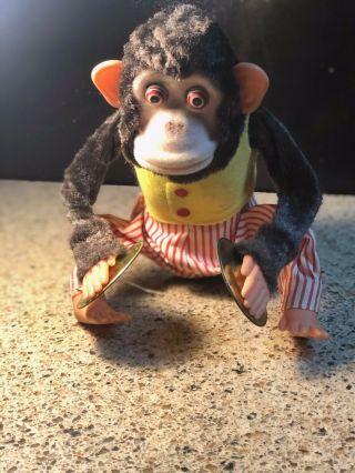 Vintage Ck Musical Jolly Chimp Cymbal Clapping Monkey