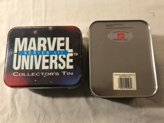 1992 Impel/skybox Marvel Universe Series 3 Trading Card Factory Tin