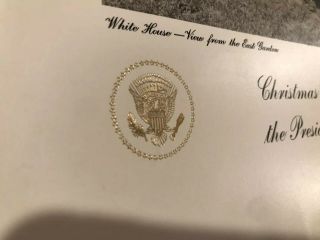 Harry Truman President White House 1952 Christmas Card Signed Autographed 2
