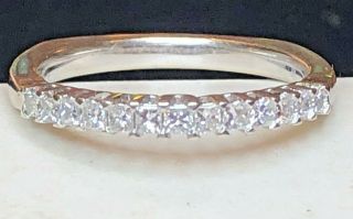 Vintage 14k Gold Diamond Ring Wedding Anniversary Princess Cut Band Signed Jx