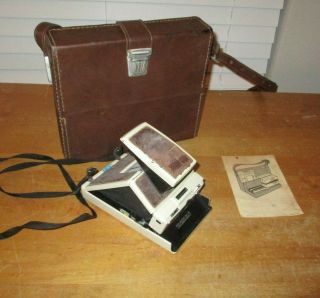 Vintage Polaroid Ivory Sx - 70 Instant Film Camera - / W/case