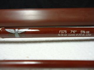 OLD STOCK Fenwick Vintage Fishing Rod FS75 7.  5 ' 5 5/8,  1/4 - 1/2oz (R487) 2