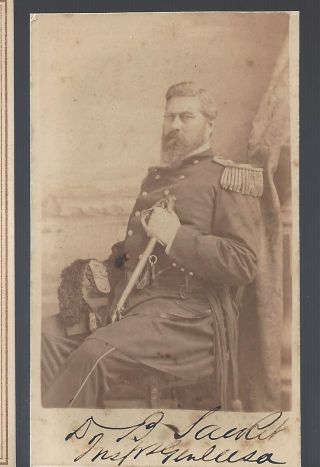 Civil War Cdv Of Union Colonel/bbg Delos B Sackett Autographed