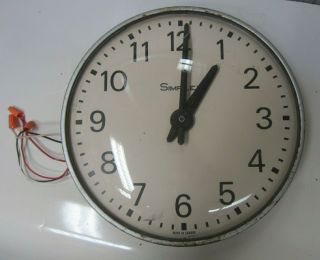 Simplex Antique Metal Round Wall Clock - Vintage School & Industrial Clocks