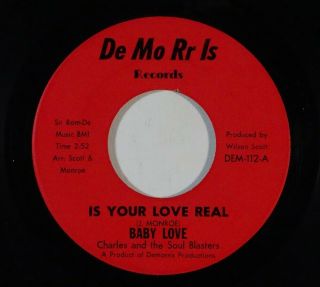 Deep Soul/funk 45 Baby Love Is Your Love Real/do It For Me On De Mo Rr Is Vg,