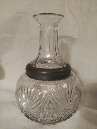 Eapg 1897 Patented Screw Off Royal Decanter Carafe - Perfection Bottle Co.