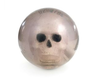 Vintage Ebonite Clear Skull Bowling Ball Made In Usa 15lb