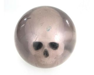 Vintage Ebonite Clear Skull Bowling Ball Made In USA 15lb 2