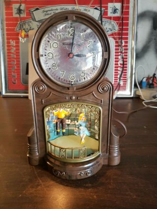 Vintage Mastercrafters Clock Model 551 Swinging Playmates