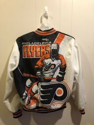 Rare Vintage Philadelphia Flyers Chalkline Fanimation Jacket Large L Nhl Starter