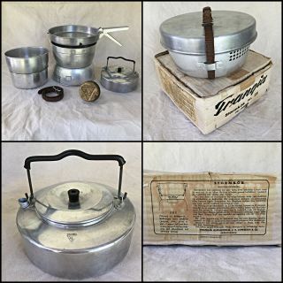 Rare 1950’s Vintage 1st Version Trangia 25 Stove Cook Kit - Sweden