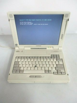 Vintage Compaq Lte 5300 Laptop W/ Oem Power Supply (pentium 133mhz,  No Hdd)