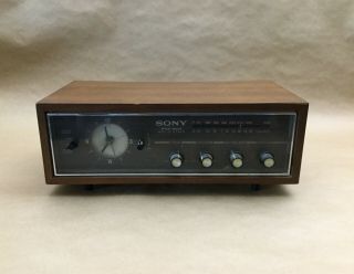 Vintage Sony 8fc - 45w Solid State Fm - Am Radio Alarm Clock