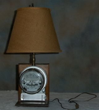 Steampunk Repurposed Vintage Duncan Electric Meter Table Lamp