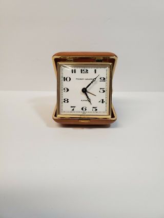 Vintage Phinney Walker Wind Up Travel Alarm Clock Japan