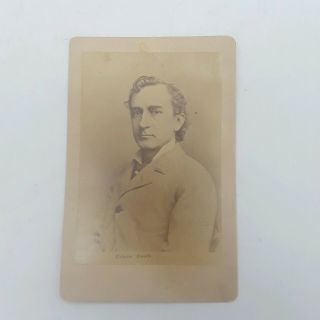 Edwin Booth Cdv Photo Vintage Antique John Wilkes Booth Brother