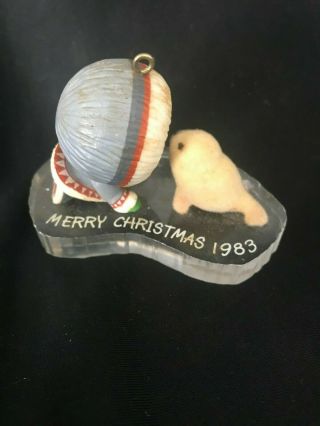 Hallmark Keepsake Ornament Frosty Friends 1983 4th Series Seal & Eskimo