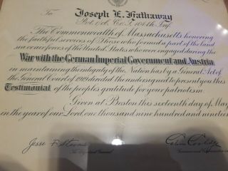 Calvin Coolidge Signed Letter As Governor 3