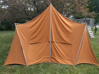 Vintage Coleman Canvas Holiday Tent Model 8430 - 720 9 