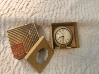 Vintage Westclox Baby Ben Alarm Clock Plain Dial No.  324