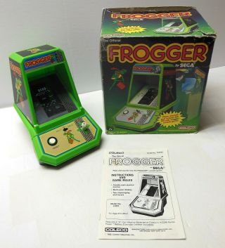 Vintage 1982 Coleco Sega Frogger Tabletop Arcade Game Complete Vg Cond.