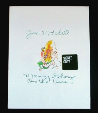 Signed Joni Mitchell Deluxe Edition Morning Glory On The Vine Autographed Book