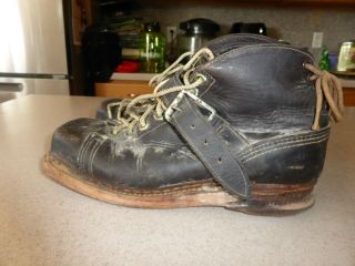 Wwii Era Vintage Antique Gerber Bros Brothers Mountaineering Ski Boots Women 7.  5