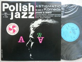 Komeda Quintet " Astigmatic " (polish Jazz Vol.  5) Muza Xl 0298 1st Press