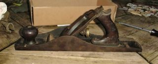 Antique Stanley Bailey No.  5 1/2 Corrugated Bottom Wood Plane Patent 1902 1892