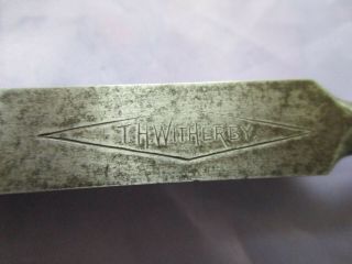 Vintage Rare T H Witherby 1/2 Inch Wide Socket Chisel