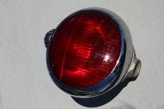 Vintage Unity S - 3,  5 1/2” Red Glass Light Emergency Vehicle Car Truck Rat Rod