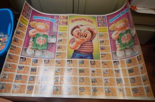 1986 Topps Gum Garbage Pail Kids 5th Series Board 2 Uncut Sheet Of Cards 134c