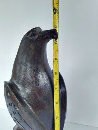 Large Indigenous Seri Tribe Ironwood Eagle Sculpture Vintage Handmade Carving