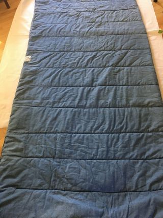 Vintage Ralph Lauren Size King Denim Blue Jean Comforter Flag Windward Bedding