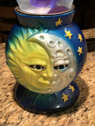 1990s Vintage “Ceramic Series II” Celestial Sun Moon Lava Lite Lamp RARE 2