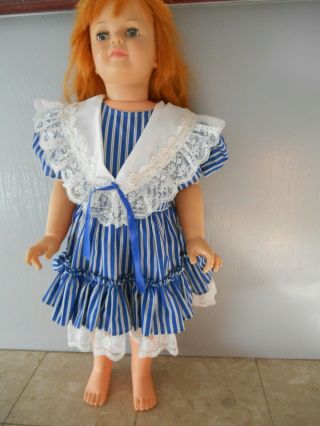 Vintage Patti Playpal Red Head 35 " Standing Doll Carrot Top