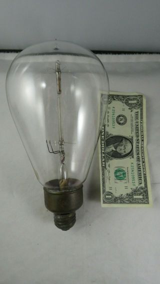 Antique Vintage 8.  5 " Tall Ge Mazda Tipped Light Bulb Edison Unique Markings