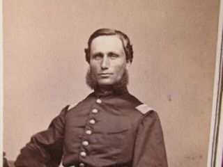 44th Massachusetts Infantry Lt.  Theodore E.  Taylor Signed Cdv Photograph