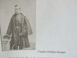 24th Massachusetts Infantry Colonel Charles Holden Hooper cdv photograph 3
