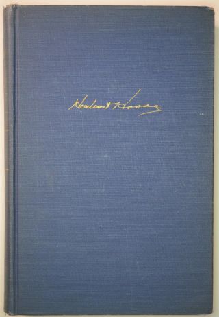 Herbert Hoover Signed The Memoirs Of Herbert Hoover Years Of Adventure 1874 - 1920