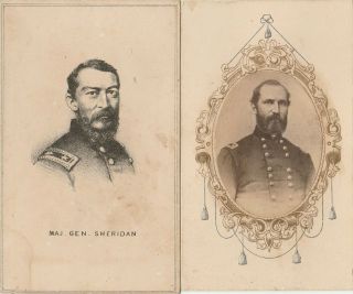 2 Cdv Images Of Civil War Generals - Foster - - Sheridan - No Back Marks