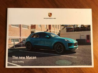 2019 Porsche Macan 39 Pages Brochure W/ Technical Data.  Macan & Macan S